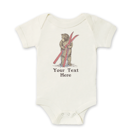 SF Mercantile Ski Bear Custom Onesie