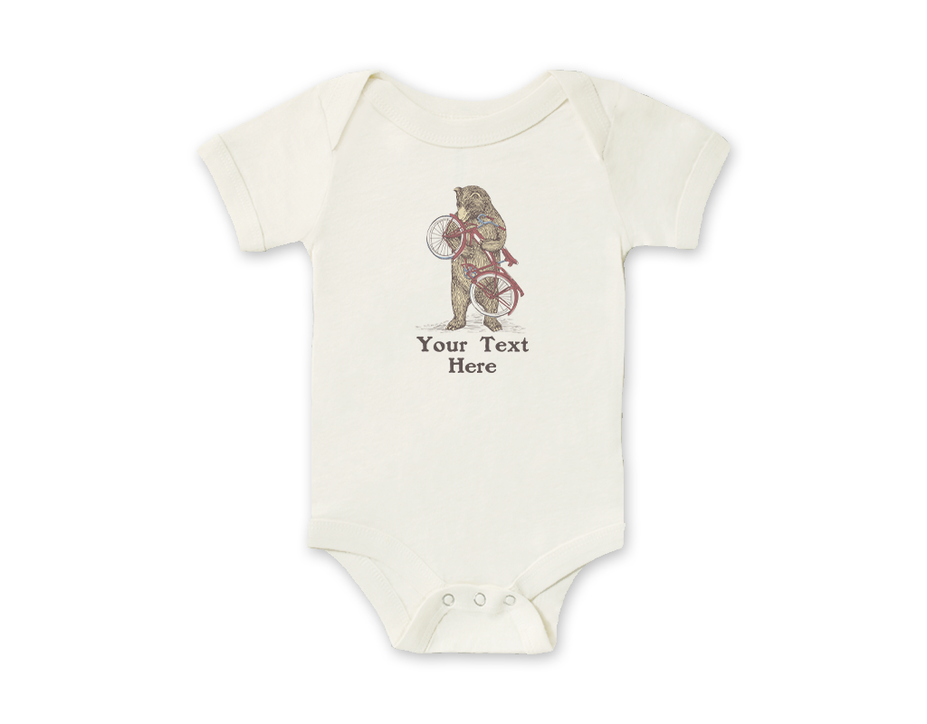 SF Mercantile Bike Bear Custom Onesie