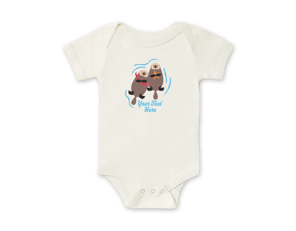 SF Mercantile Sea Otters Custom Onesie