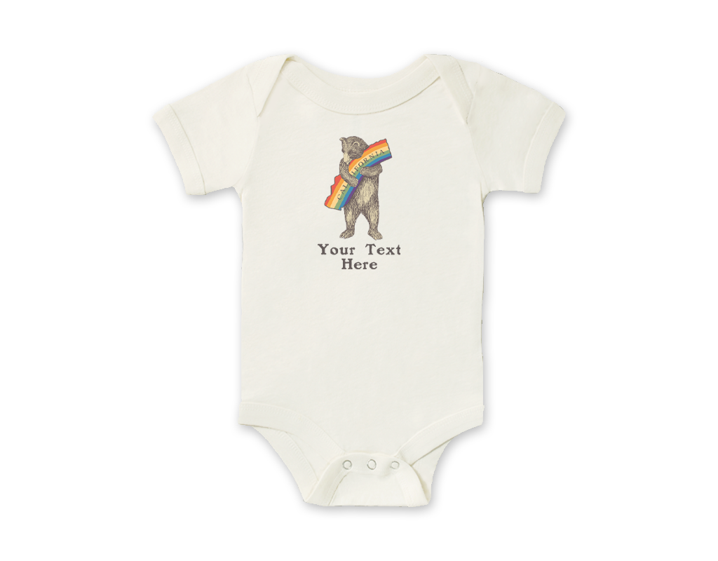 SF Mercantile Pride Bear Custom Onesie