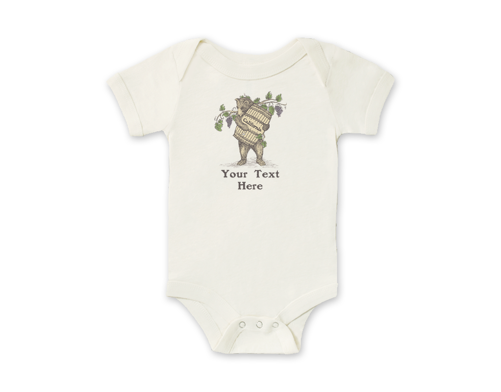 SF Mercantile Wine Bear Custom Onesie