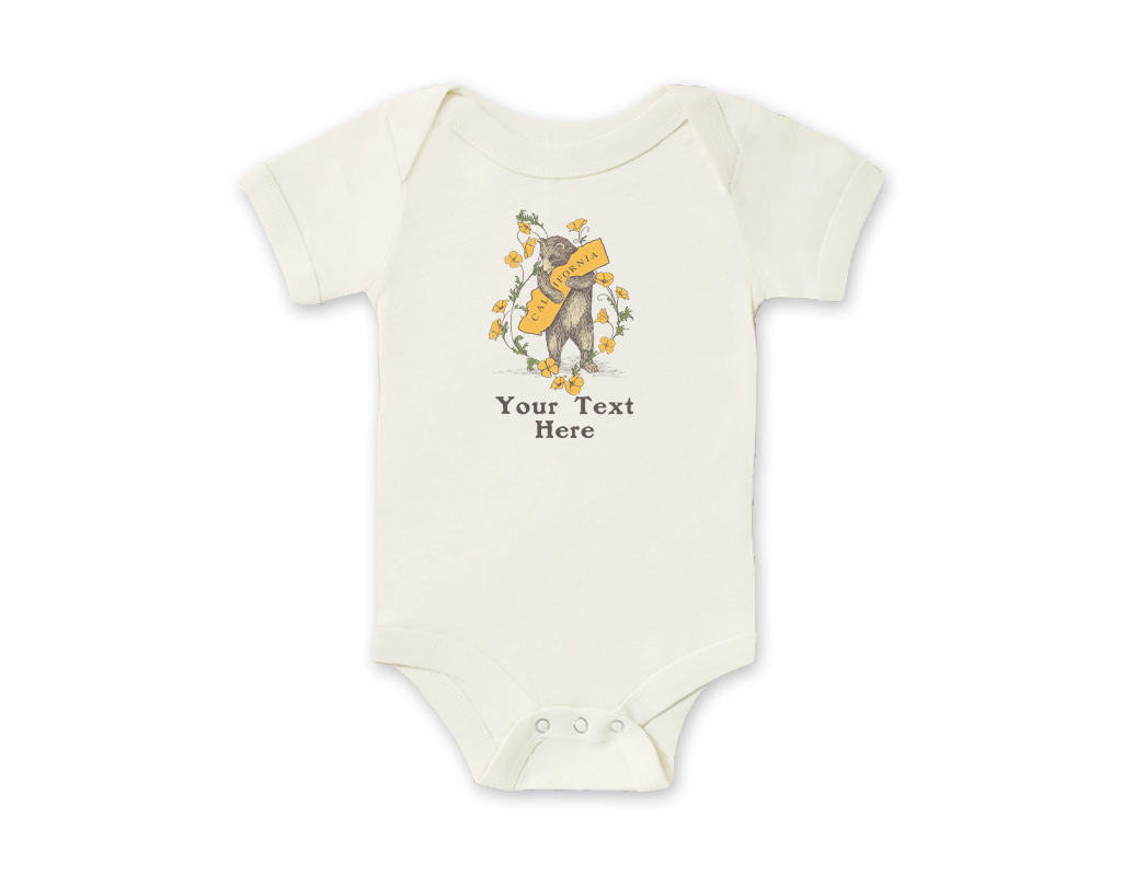 SF Mercantile Poppy Bear Custom Onesie