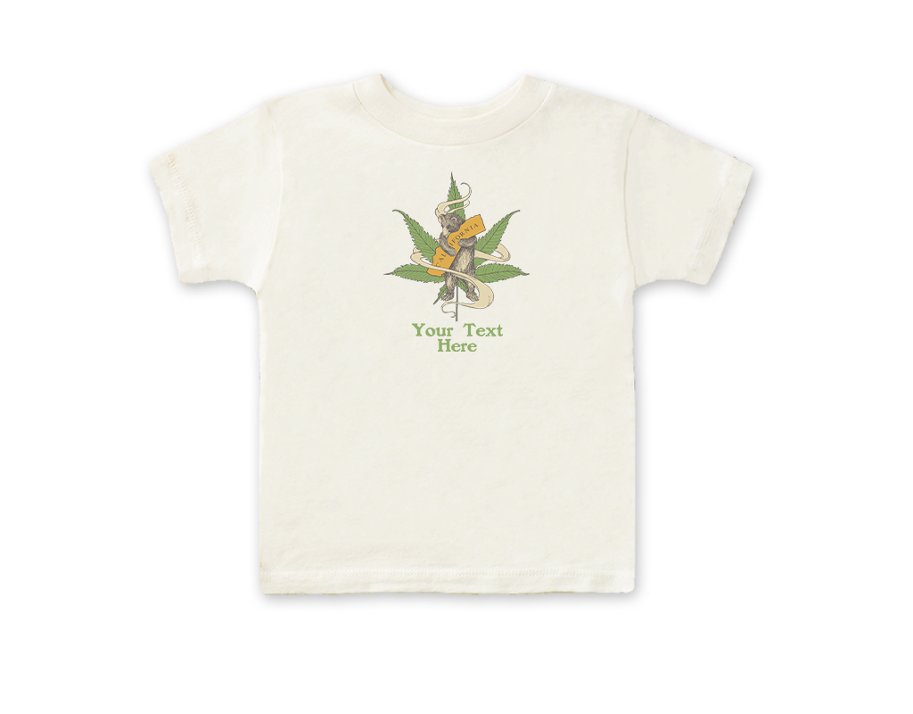 SF Mercantile Cannabis Bear Custom Kids Tee