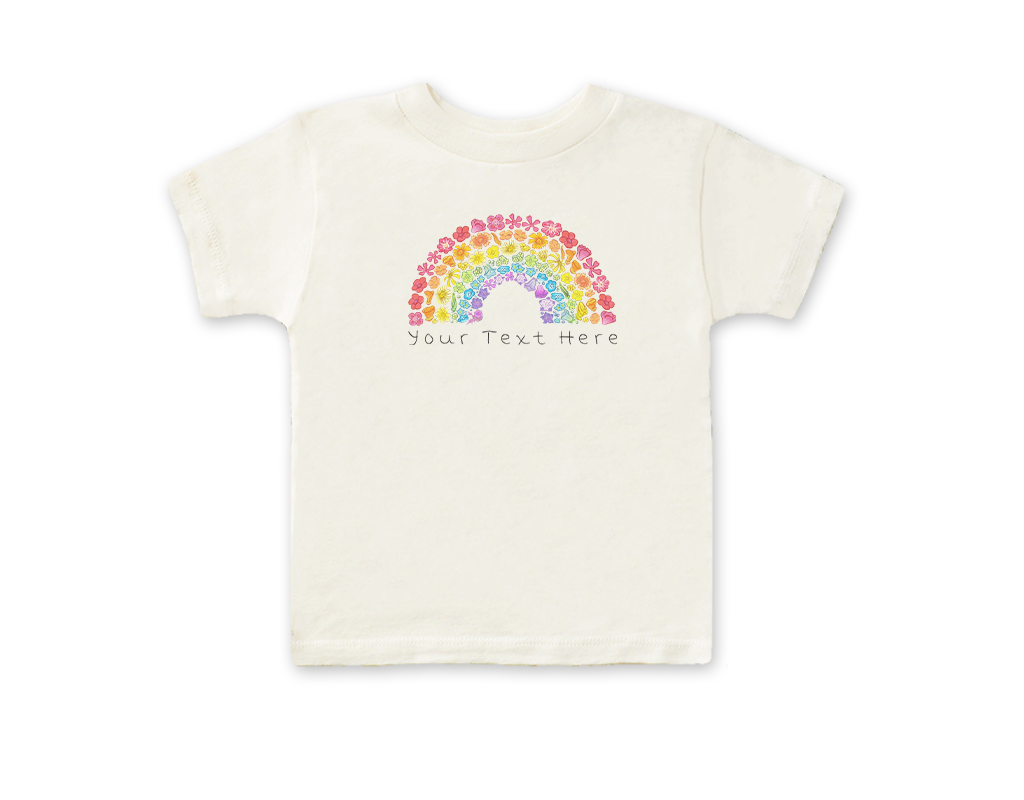SF Mercantile Wild Flower Rainbow Custom Kids Tee