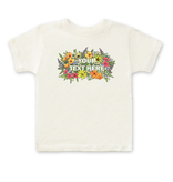 SF Mercantile Floral Text Custom Kids Tee