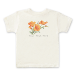 SF Mercantile Vintage Poppies Custom Kids Tee