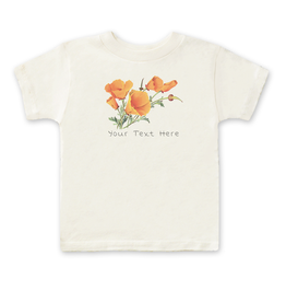 SF Mercantile Vintage Poppies Custom Kids Tee