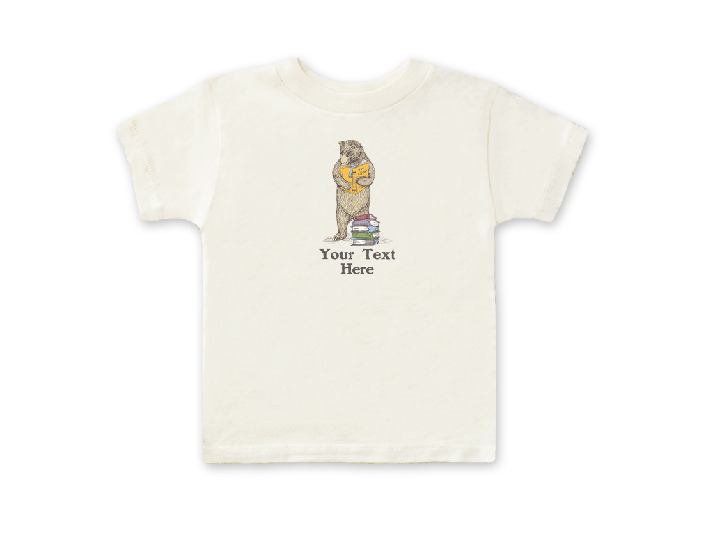 SF Mercantile Book Bear Custom Kids Tee