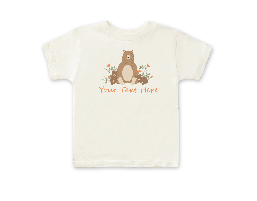 SF Mercantile Bear Family Custom Kids Tee