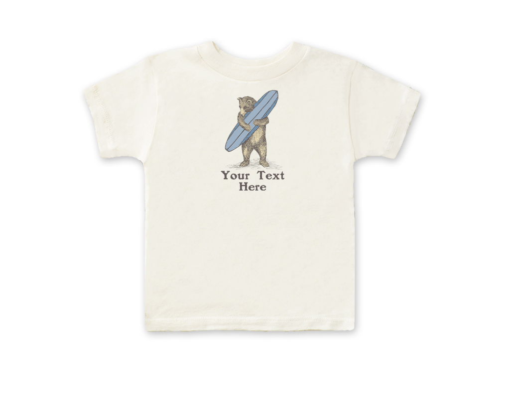 SF Mercantile Surf Bear Custom Kids Tee