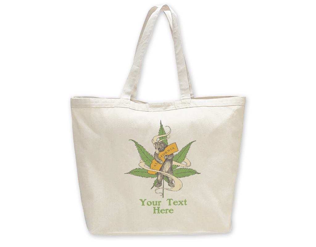 SF Mercantile Cannabis Bear Custom Totes