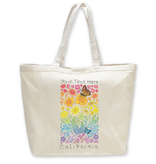 SF Mercantile Rainbow Floral Field Custom Totes