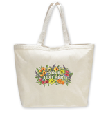 SF Mercantile Floral Text Custom Totes