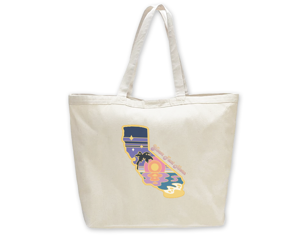 SF Mercantile Retro Sunset Custom Totes