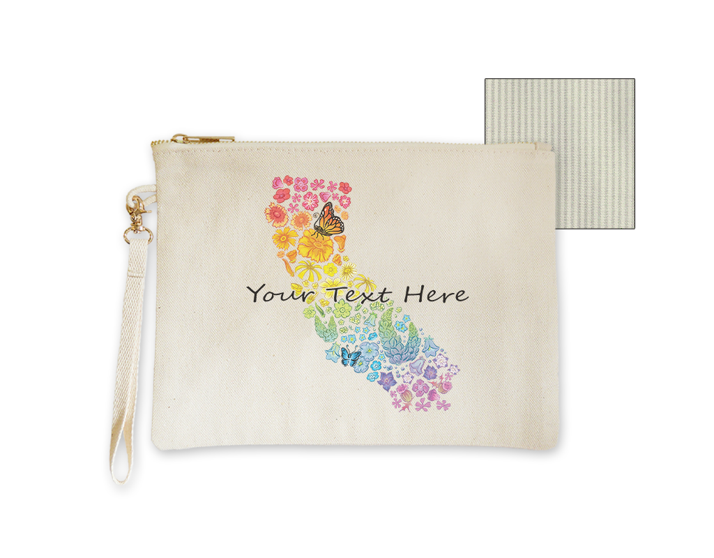 SF Mercantile Rainbow Floral State Custom Pouches