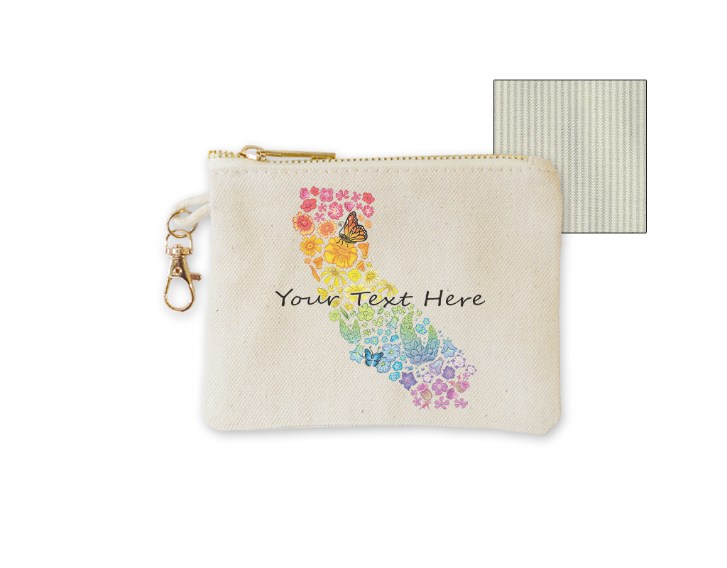 SF Mercantile Rainbow Floral State Custom Pouches