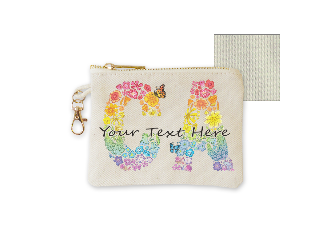 SF Mercantile Rainbow Floral CA Custom Pouches