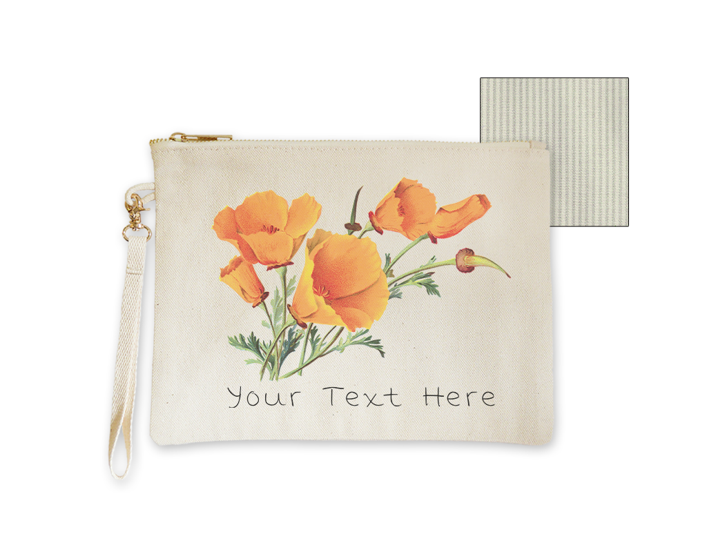 SF Mercantile Vintage Poppies Custom Pouches