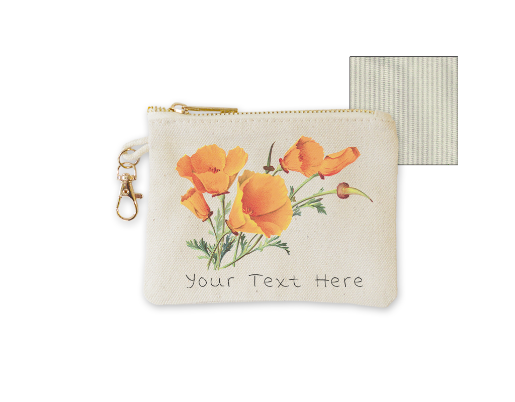 SF Mercantile Vintage Poppies Custom Pouches