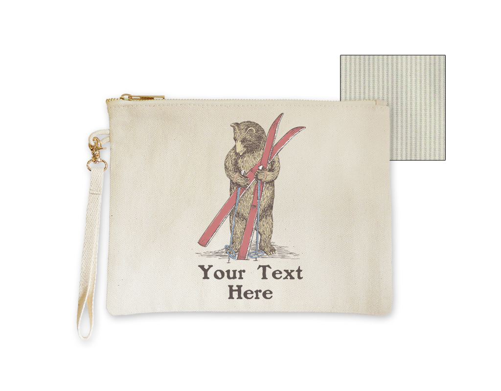 SF Mercantile Ski Bear Custom Pouches