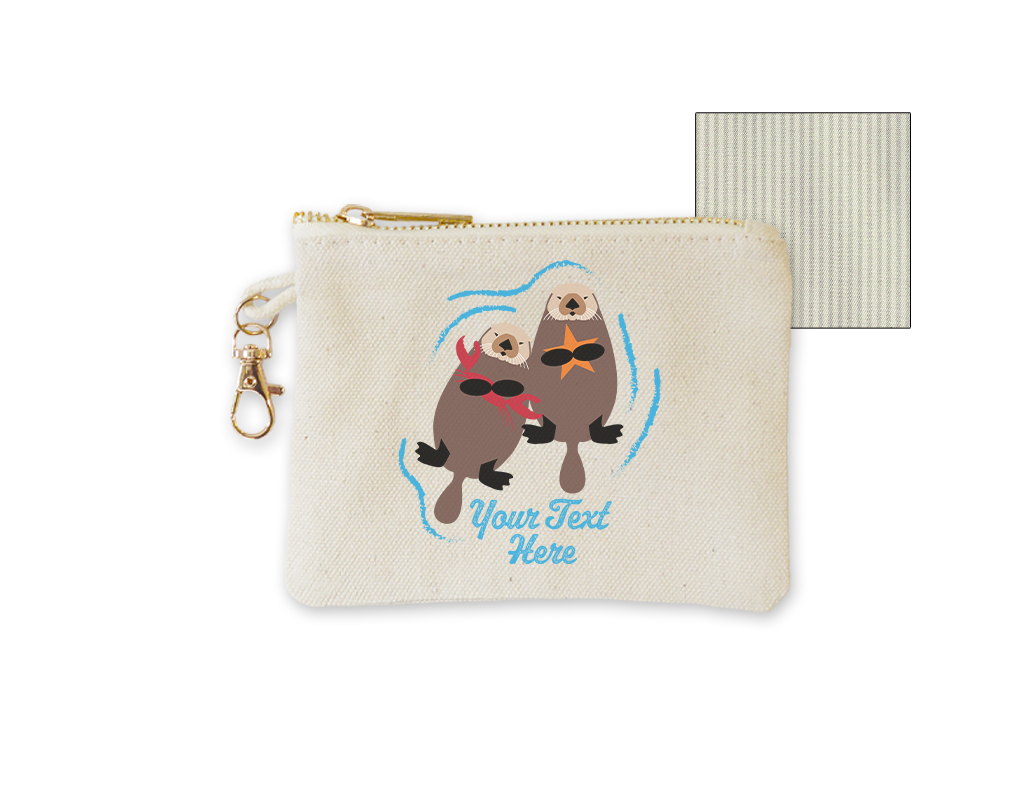 SF Mercantile Sea Otters Custom Pouches