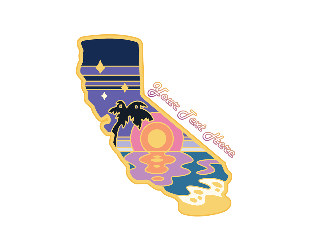 SF Mercantile Retro Sunset Custom Pouches