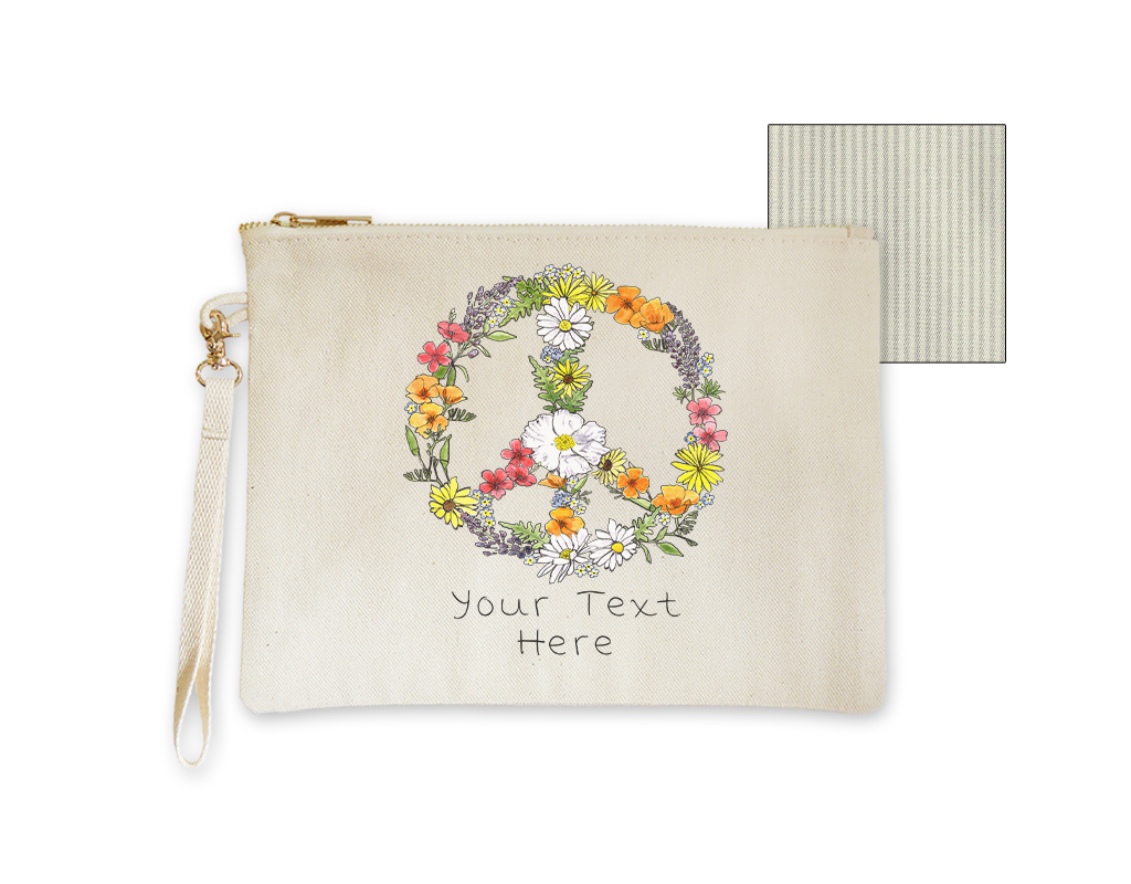 SF Mercantile Floral Peace Custom Pouches