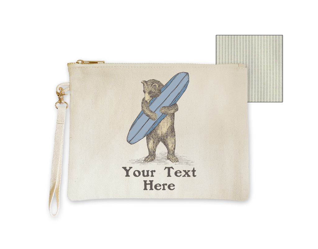 SF Mercantile Surf Bear Custom Pouches
