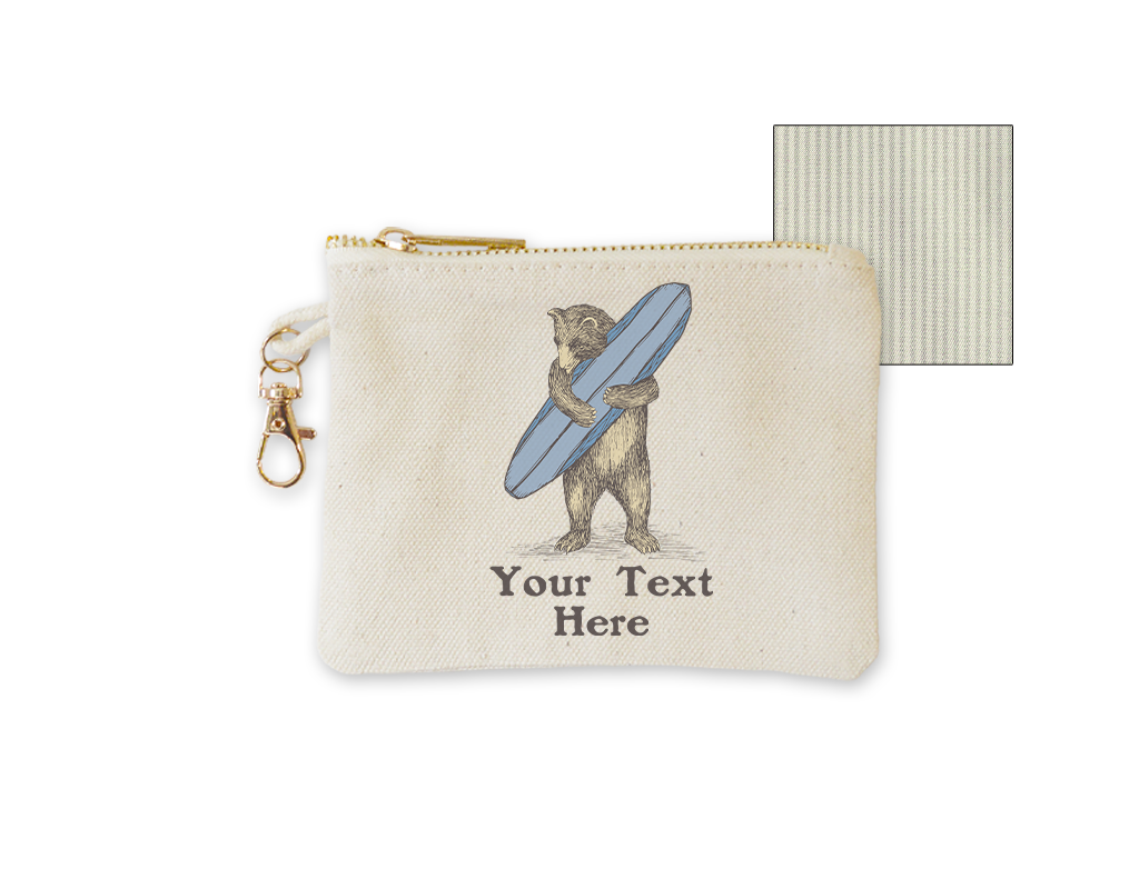 SF Mercantile Surf Bear Custom Pouches