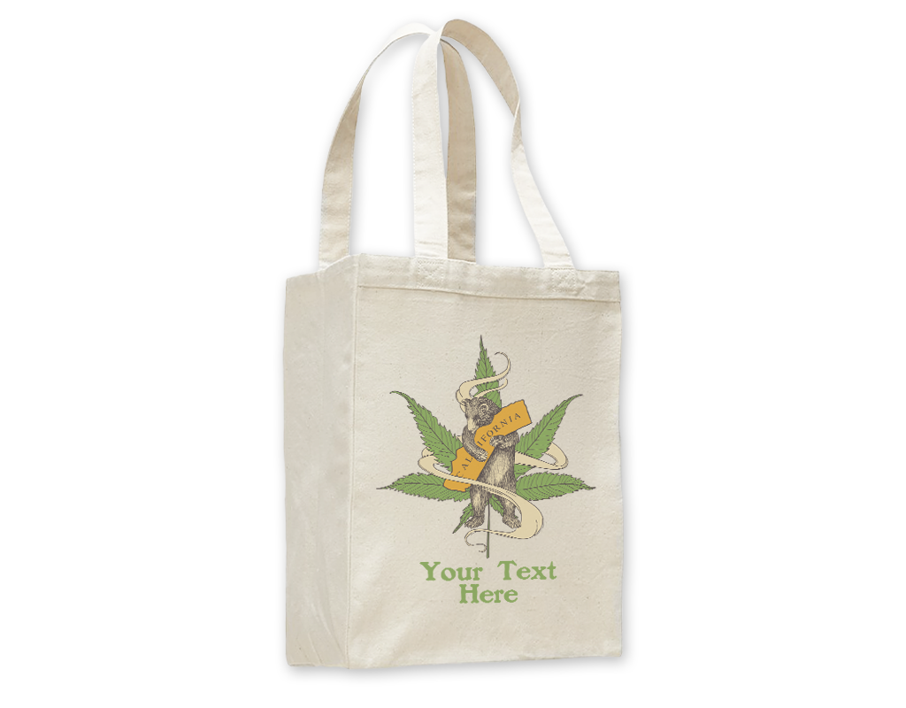 SF Mercantile Cannabis Bear Custom Totes