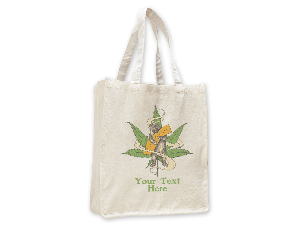 SF Mercantile Cannabis Bear Custom Totes
