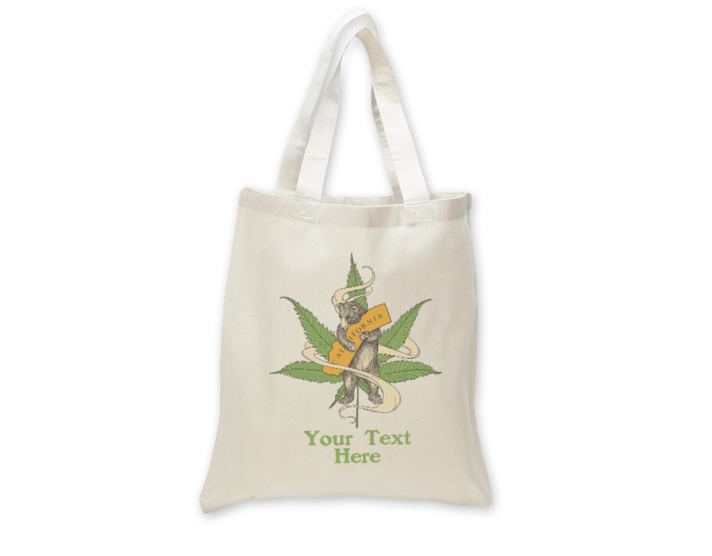 SF Mercantile Cannabis Bear Custom Totes