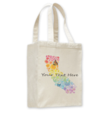 SF Mercantile Rainbow Floral State Custom Totes