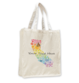 SF Mercantile Rainbow Floral State Custom Totes