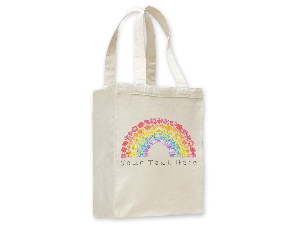 SF Mercantile Wildflower Rainbow Custom Totes