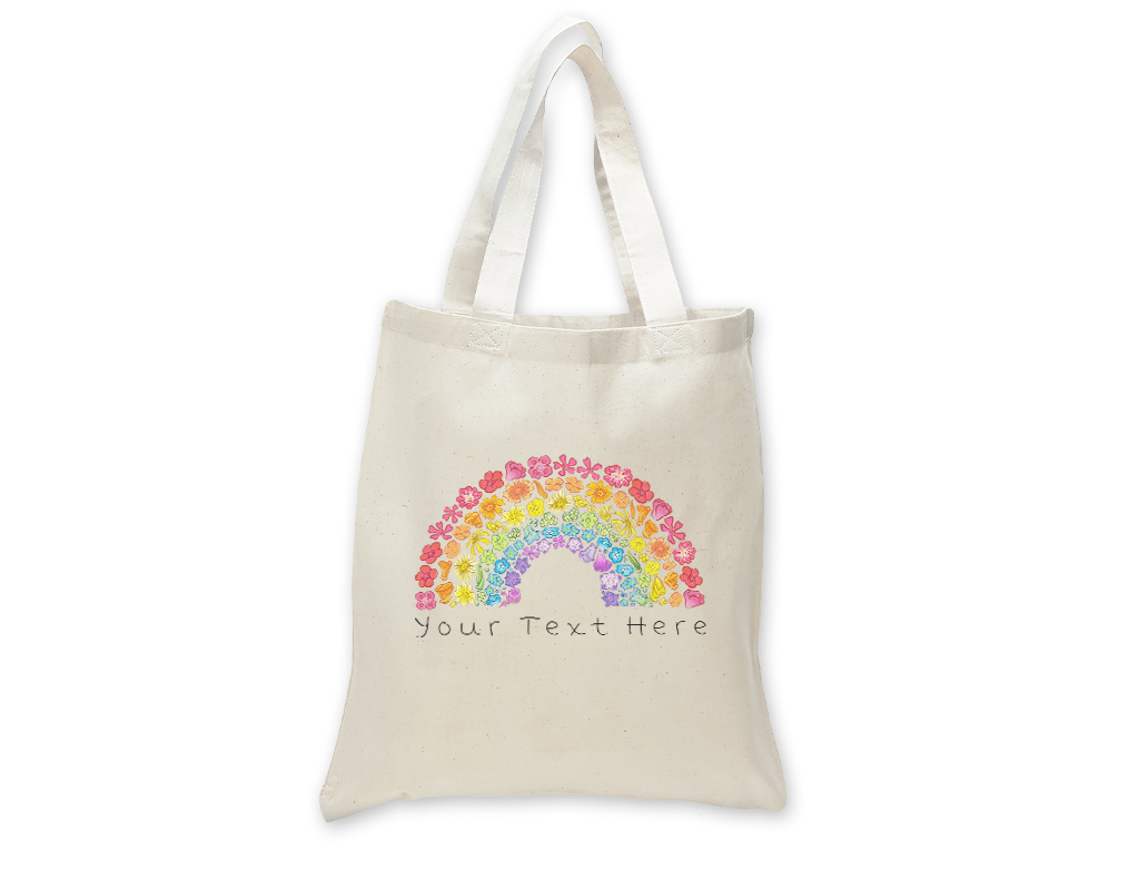 SF Mercantile Wildflower Rainbow Custom Totes