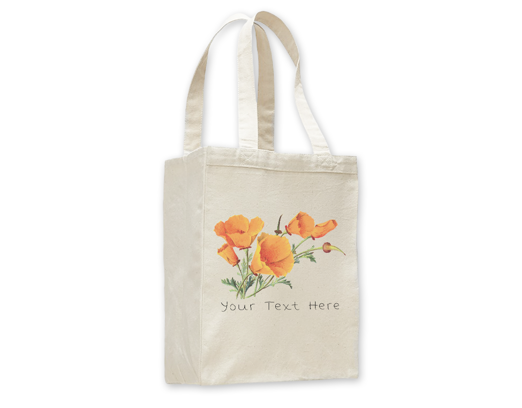 SF Mercantile Vintage Poppies Custom Totes