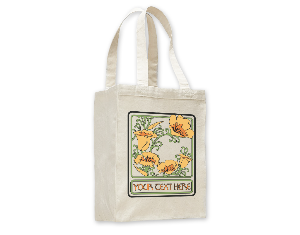 SF Mercantile Nouveau Poppies Custom Totes