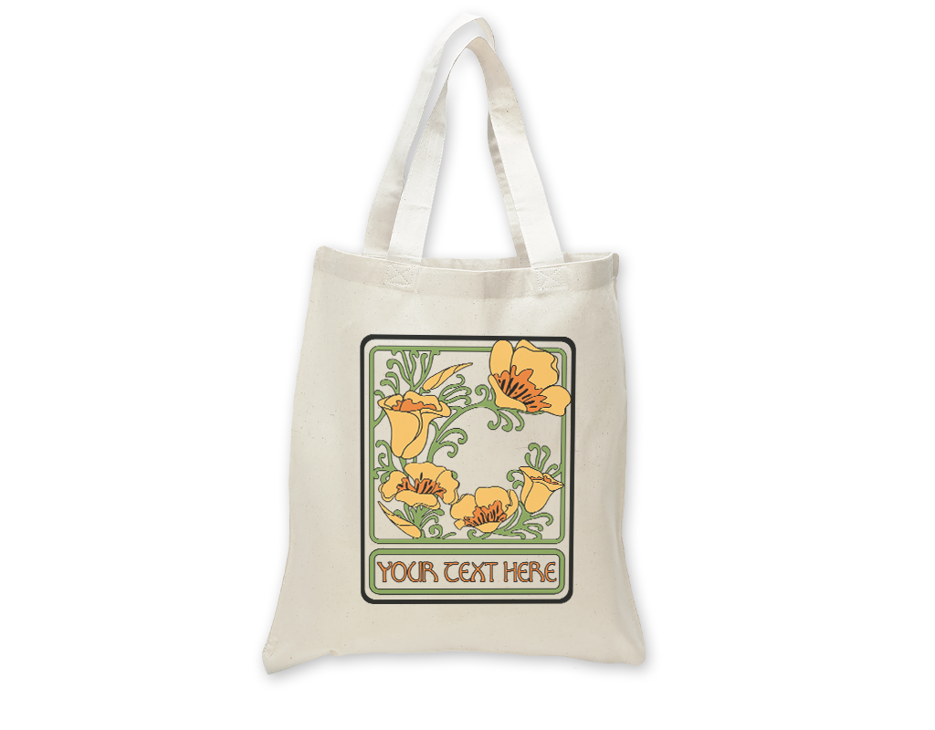 SF Mercantile Nouveau Poppies Custom Totes