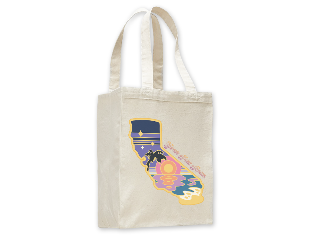 SF Mercantile Retro Sunset Custom Totes