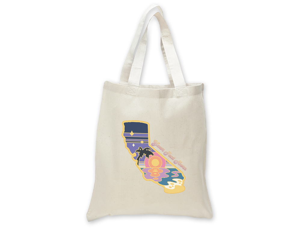 SF Mercantile Retro Sunset Custom Totes