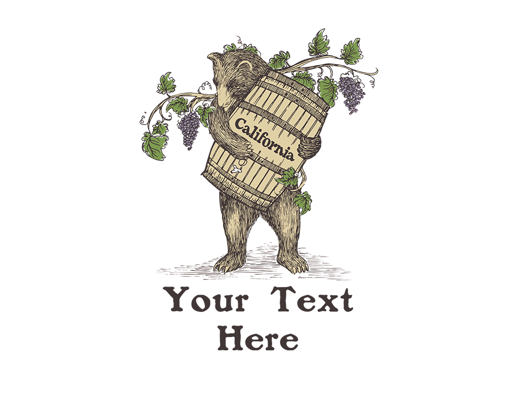 SF Mercantile Wine Bear Custom Totes