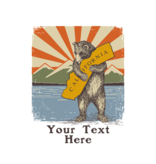 SF Mercantile Mountain Bear Custom Totes