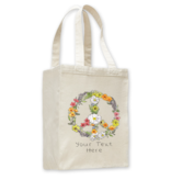 SF Mercantile Floral Peace Custom Totes