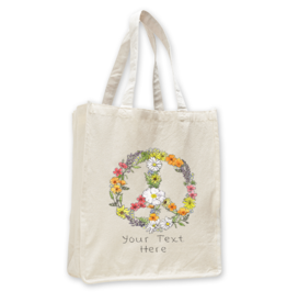 SF Mercantile Floral Peace Custom Totes