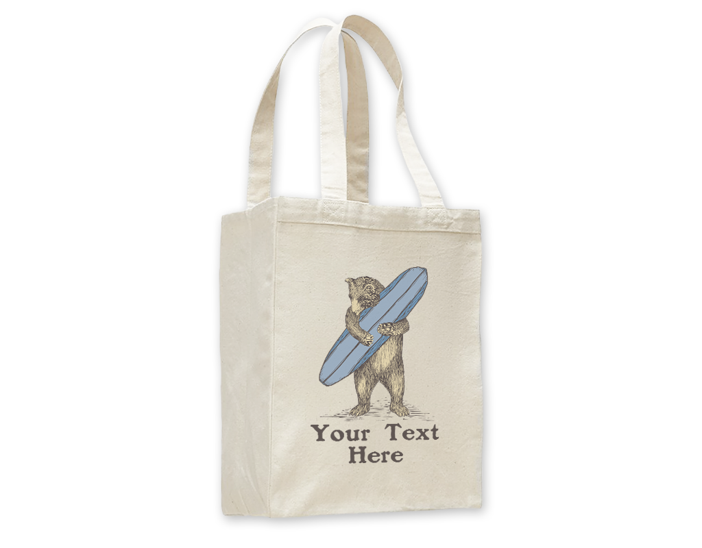 SF Mercantile Surf Bear Custom Totes