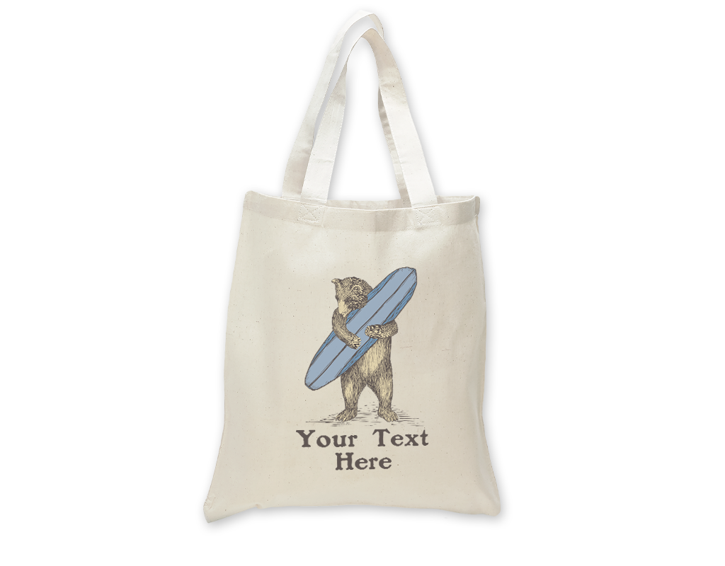 SF Mercantile Surf Bear Custom Totes