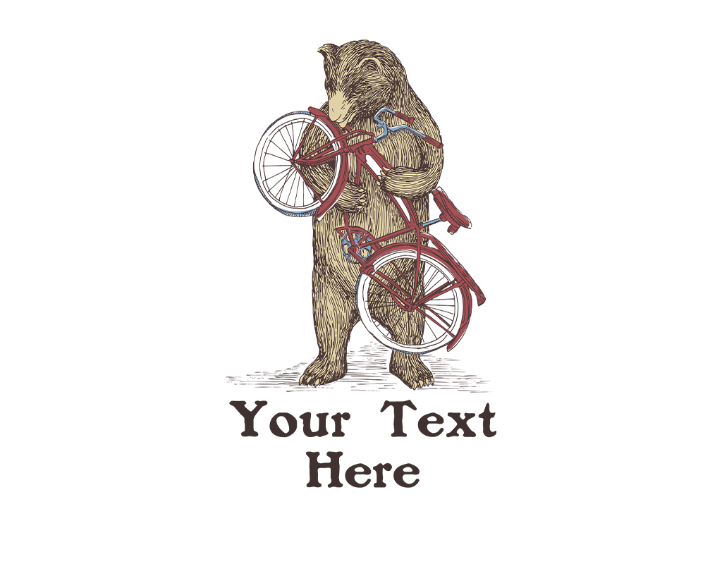 SF Mercantile Bike Bear Custom Onesie
