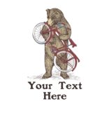 SF Mercantile Bike Bear Custom Kids Tee