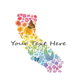 SF Mercantile Rainbow Floral State Custom Unisex Tee